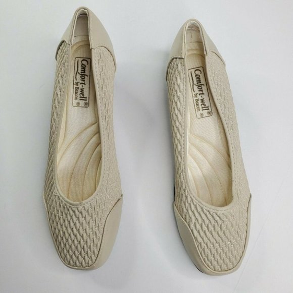 Stretch'n Form by Beacon Beige Women Comfort Shoes Size 8.5/9/10 New - Picture 4 of 10